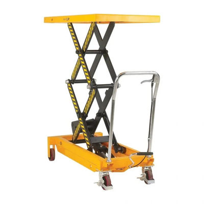 kupować 1 m Stolik hydrauliczny do podnoszenia przemysłowego 800 kg obciążenia podwójny podnośnik nożyczkowy online manufacture
