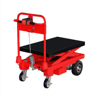 kupować 1500 kg ręczny podnośnik nożyczkowy Red hydrauliczne podnośnik stołowy wózek online manufacture