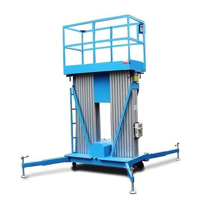 kupować 12 m pionowy podnośnik podwójny teleskopiczny elektryczny podnośnik podwiozli online manufacture