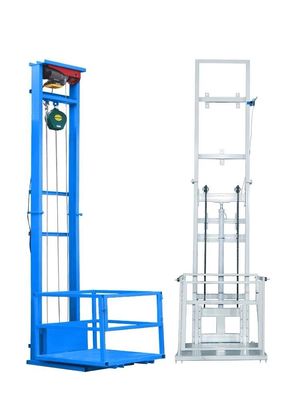kupować Skład 500 kg Dwa podnośniki ładunkowe pojedynczy przewodnik kolejowy hydrauliczny winda towarowa online manufacture