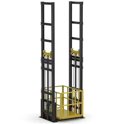 kupować Podwójne maszty podnośniki towarowe hydrauliczne magazyn ładunkowy podnośnik podwójne tory 7m online manufacture
