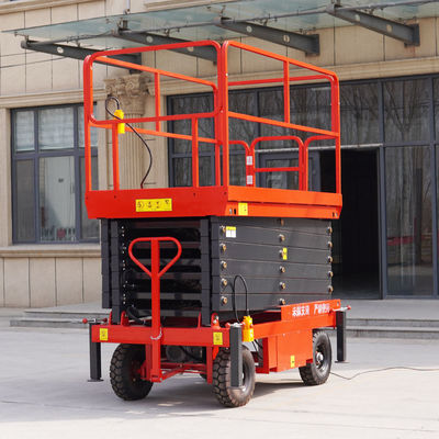 kupować 2m do 4m Mini mobilny podnośnik nożyczkowy 300kg przenośny hydrauliczny podnośnik platformy online manufacture