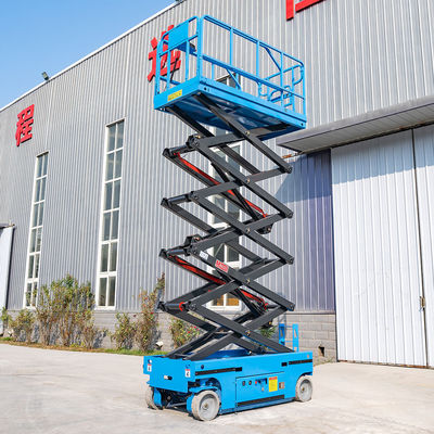 kupować 10m 320kg Samobieżna platforma podnosząca elektrycznie napędzana ruchoma podnośnica nożyczkowa online manufacture