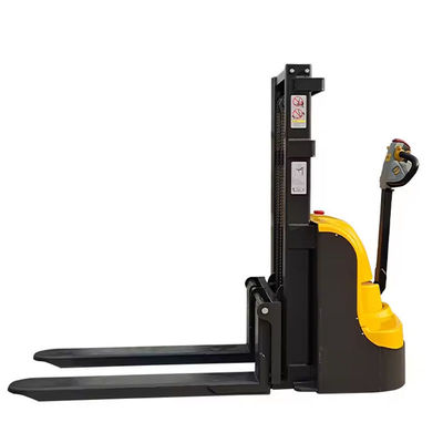 kupować Elektryczny Stacker Pociąg do podnoszenia palet Stacker 1500kg W pełni elektryczny wózek widłowy online manufacture