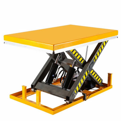 kupować 1.3m Mały podnośnik nożyczkowy Hydrauliczne podnoszenie platformy dla 2 tony ładunku online manufacture