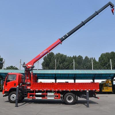 kupować Hydrauliczny dźwig teleskopowy o udźwigu 5 ton i udźwigu 10 ton, montowany na ciężarówce produkcja online