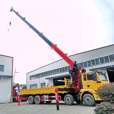 kupować 8 ton 12 ton hydrauliczny żuraw samochodowy do transportu towarów, żuraw z wysuwanym ramieniem produkcja online