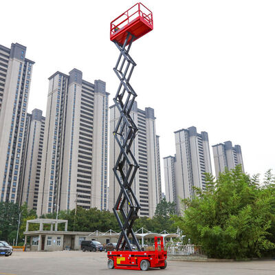 Self Propelled Electric Scissor Lift Platform16m 230kg For Aerial Work
