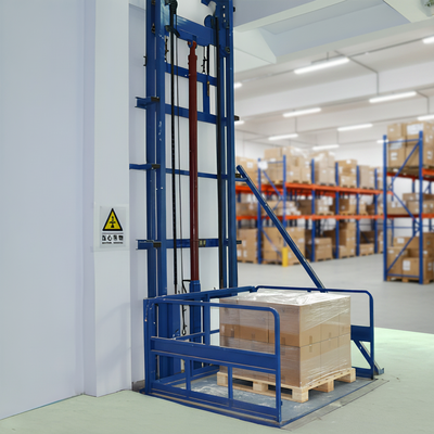 Mały podnośnik towarowy hydrauliczny do magazynu o udźwigu 1-3 ton