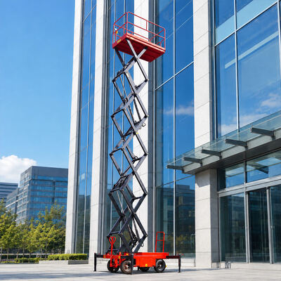 6m 10m 500kg Mobilny podnośnik nożycowy Hydrauliczna platforma podnosząca do pracy w powietrzu