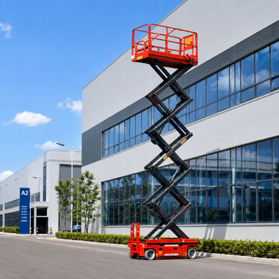Samobieżna elektryczna platforma podnosząca nożyczki 10 m Placówka hydrauliczna do pracy powietrznej