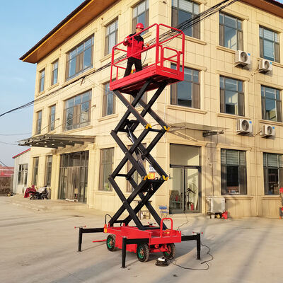 Elektryczna platforma podnośnikowa nożycowa Mobilny hydrauliczny sprzęt do prac w powietrzu