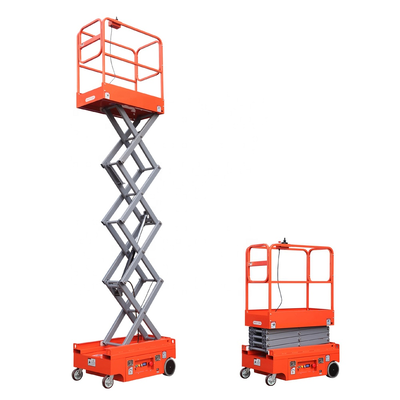 10m 320kg Jednostkowe Podnośniki Nożycowe Platforma Robocza w Powietrzu
