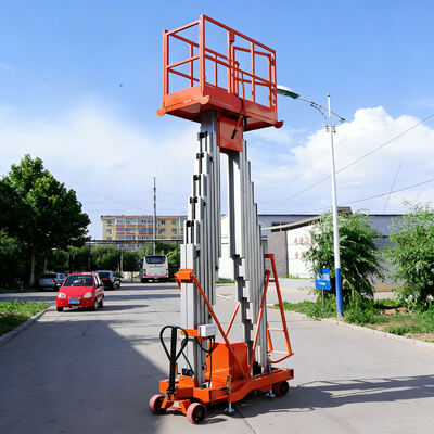 Podnosząca platforma z podwójnym masztem 250 kg Pojemność ładunkowa 10 m Wysokość